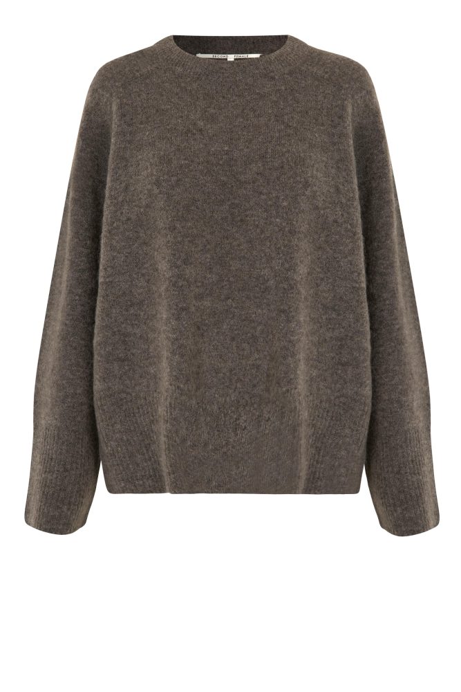 Brookline Knit Raglan O-Neck - Major Brown