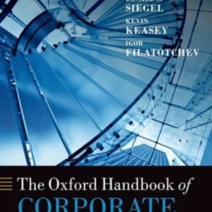 The Oxford Handbook of Corporate Governance The Oxford Handbook of Corporate Governance