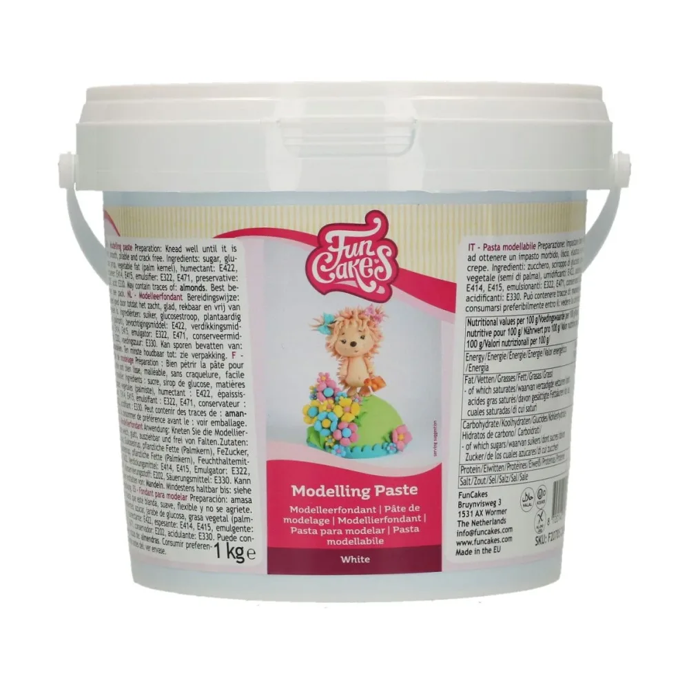 FunCakes Modelleringspasta -Hvit- 1kg FunCakes Modelleringspasta -Hvit- 1kg