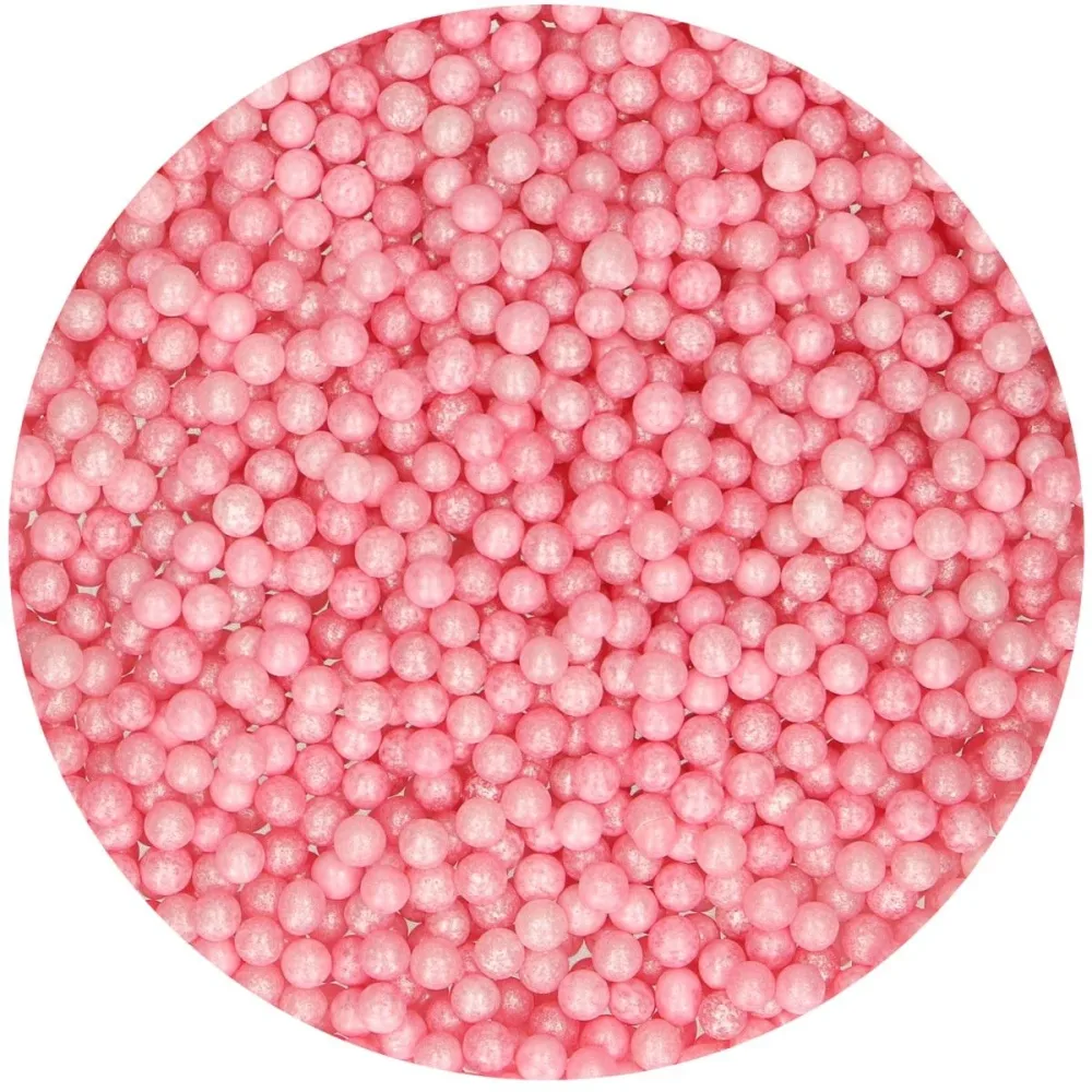 Kakestrø Sukkerperler Perlemor Rosa
