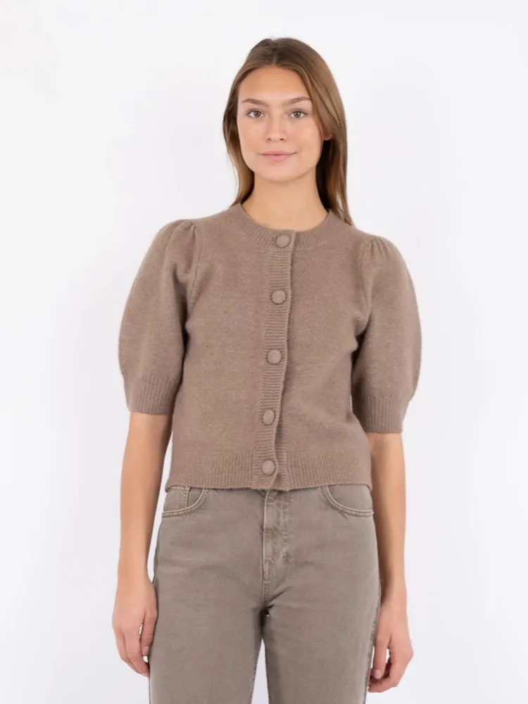 Trudy Knit Cardigan - Dusty Brown - Bilde 3