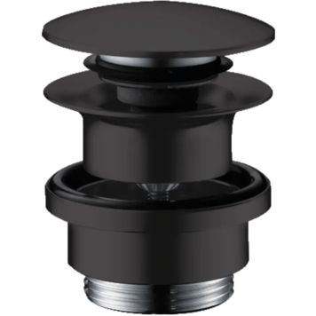 BUNNVENTIL HANSGROHE PUSH-OPEN 5/4″ MATT SORT BUNNVENTIL HANSGROHE PUSH-OPEN 5/4″ MATT SORT