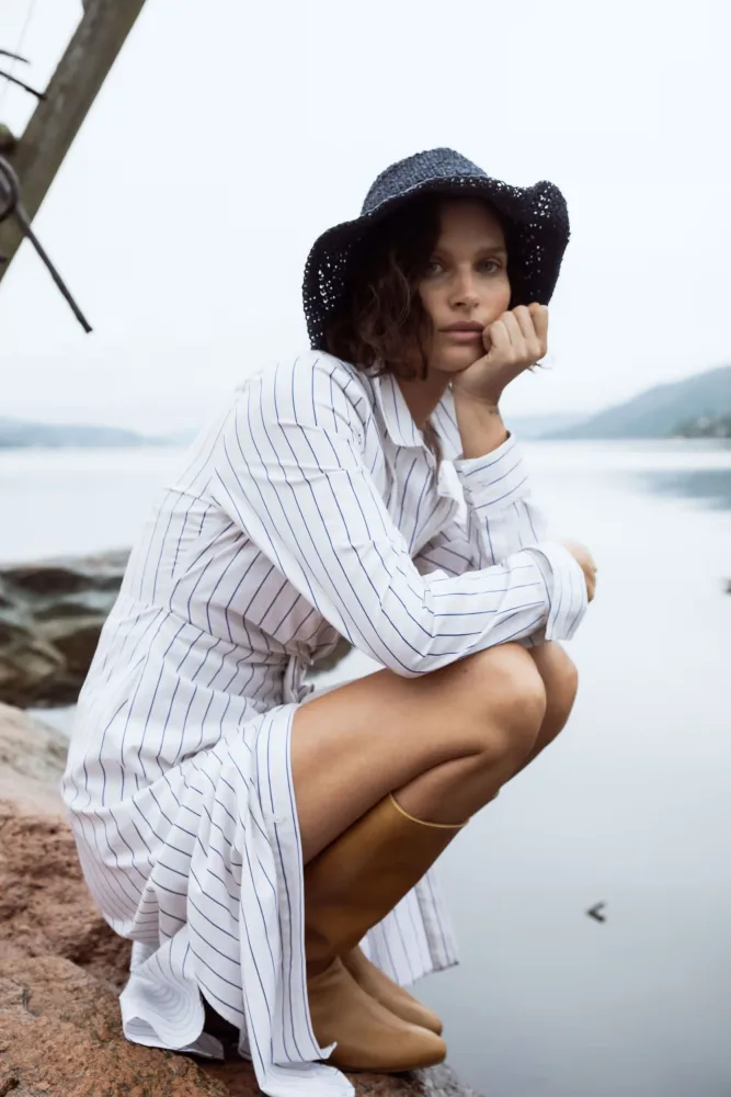 Livia Dress - Cream Stripe - Bilde 2