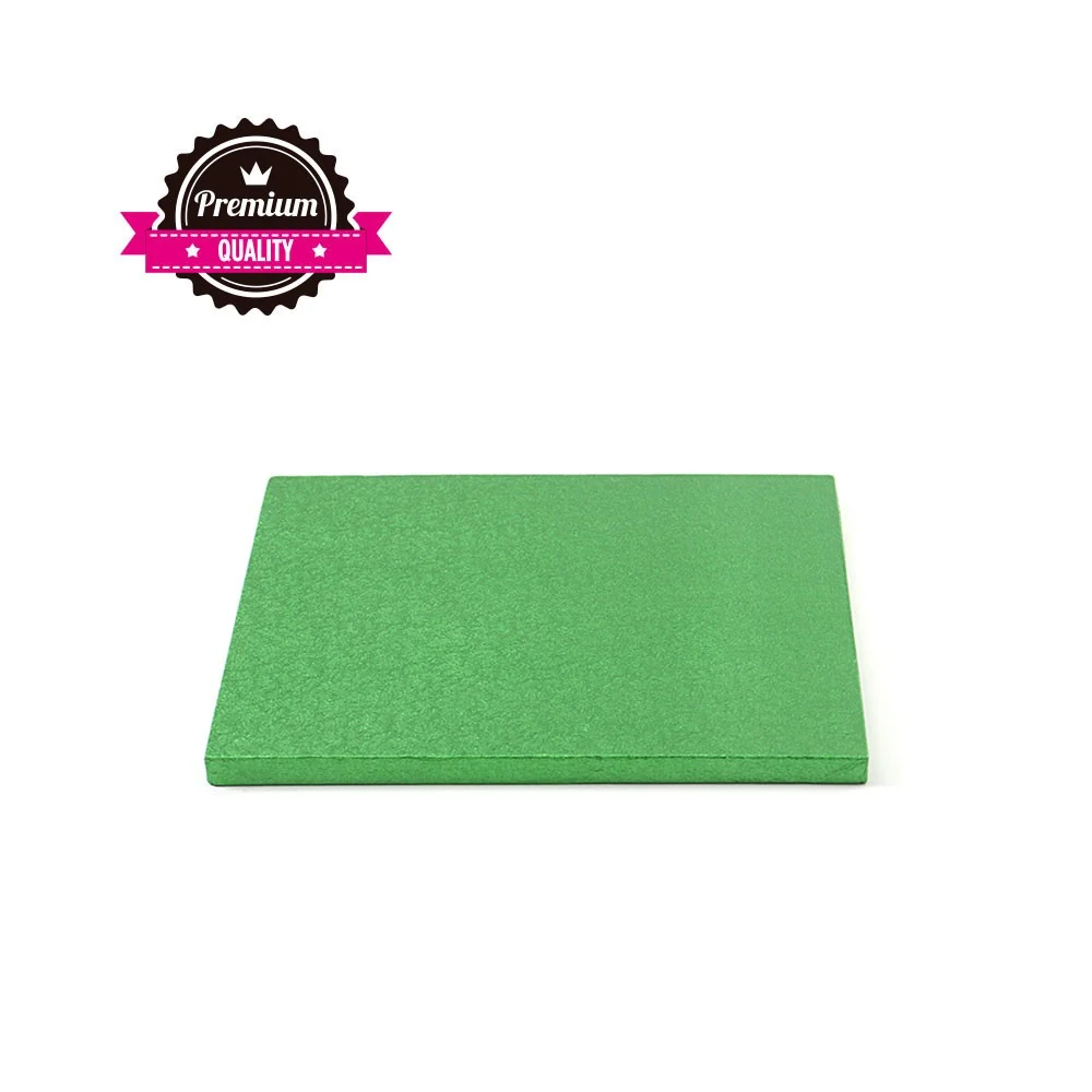 Kake Drum Kvadrat Grønn 15cm Kake Drum Kvadrat Grønn 15cm