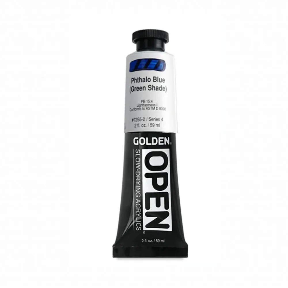 Golden – Open 59ml – 7255-2 Phthalo Blue (Green Shade) Golden – Open 59ml – 7255-2 Phthalo Blue (Green Shade)
