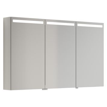 SPEILSKAP SCANBAD TOP 3 DØRER HVIT MATT 120CM SPEILSKAP SCANBAD TOP 3 DØRER HVIT MATT 120CM