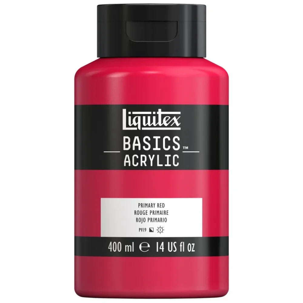 Liquitex Basics Acrylic 400ml – 415 Primary Red S1 Liquitex Basics Acrylic 400ml – 415 Primary Red S1