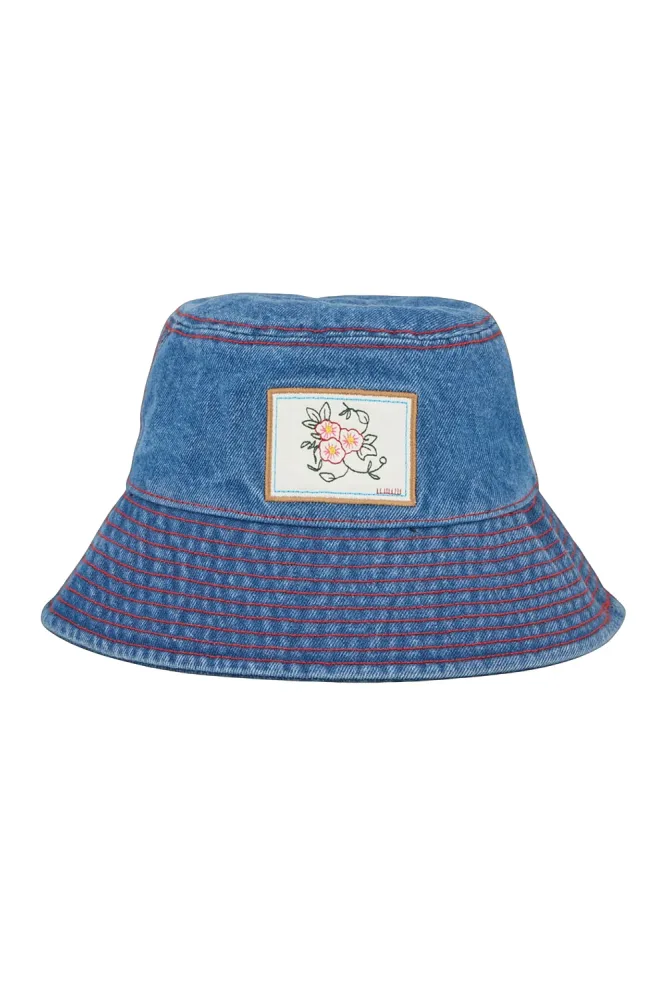 Denima Stitch Bucket Hat - Denim