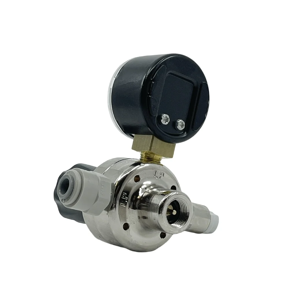 Oxyturbo Minor O2 - oksygen regulator med manometer og 1/4" John Guest tilkobling - Bilde 3