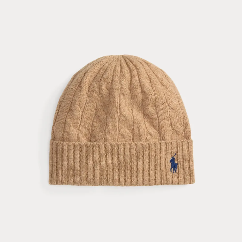 Cable-Knit Wool-Cashmere Beanie – Camel Cable-Knit Wool-Cashmere Beanie – Camel