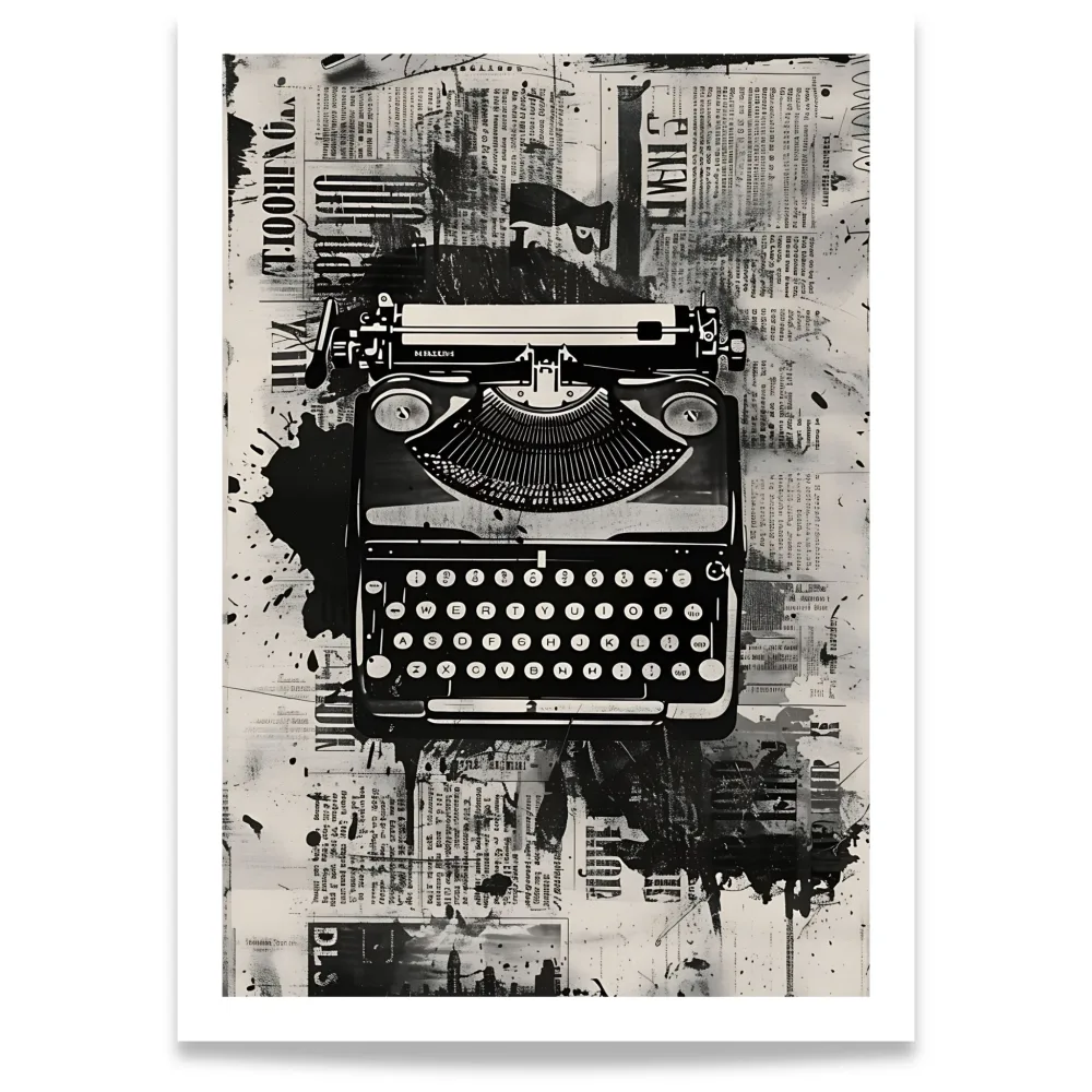 Classic Typewriter – Vintage Plakat Classic Typewriter – Vintage Plakat
