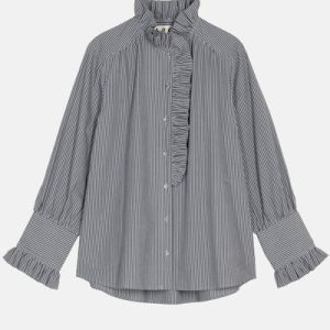 APOF – Annemonne Blouse – Grey Stripe