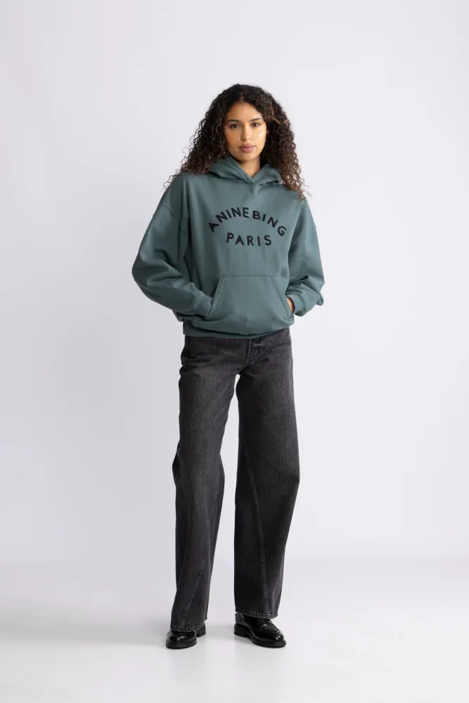 Harvey Sweatshirt Paris - Dark Teal - Bilde 3