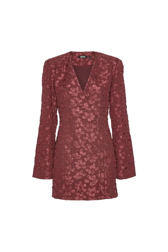 Jacquard Blazer Dress - Zinfandel