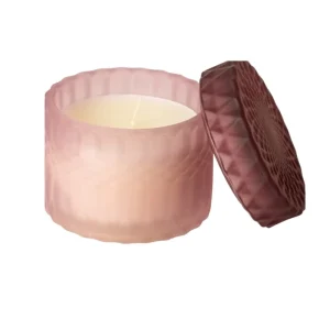 Duftlys med lokk – rosa/rød Duftlys med lokk – rosa/rød