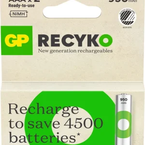 BATTERI GP RECYKO AAA 950MAH 2-PK BATTERI GP RECYKO AAA 950MAH 2-PK