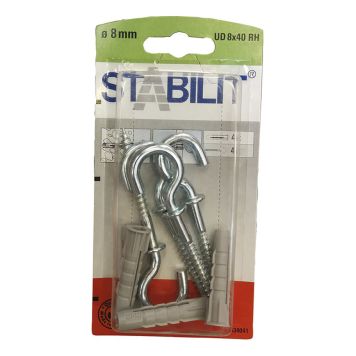 UNIVERSALPLUGG STABILIT 8X40MM 4STK UNIVERSALPLUGG STABILIT 8X40MM 4STK