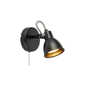 VEGGLAMPE MARKSLÖJD MION SVART VEGGLAMPE MARKSLÖJD MION SVART