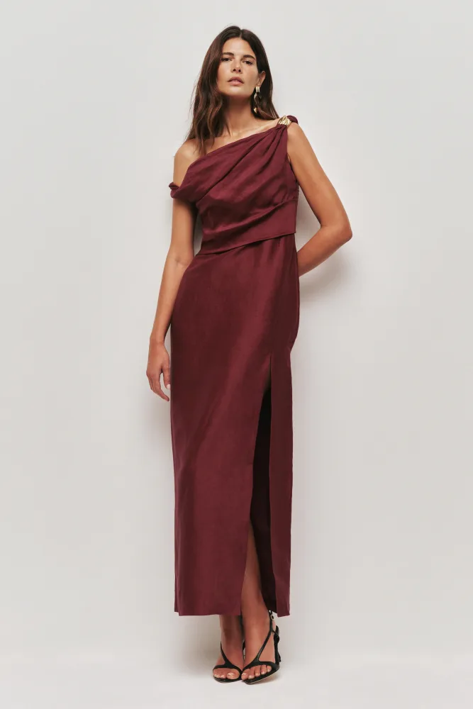 Bridgette Midi Dress - Plum - Bilde 2