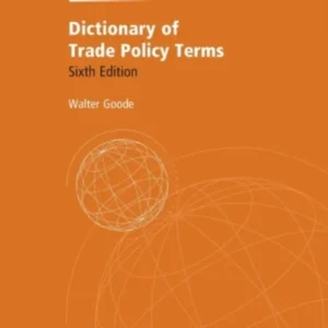 Dictionary of Trade Policy Terms Dictionary of Trade Policy Terms