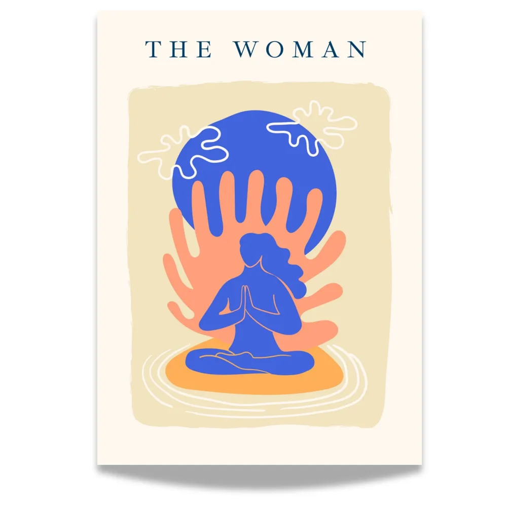 THE WOMAN – MEDITATIV MATISSE-INSPIRERT KUNSTPLAKAT