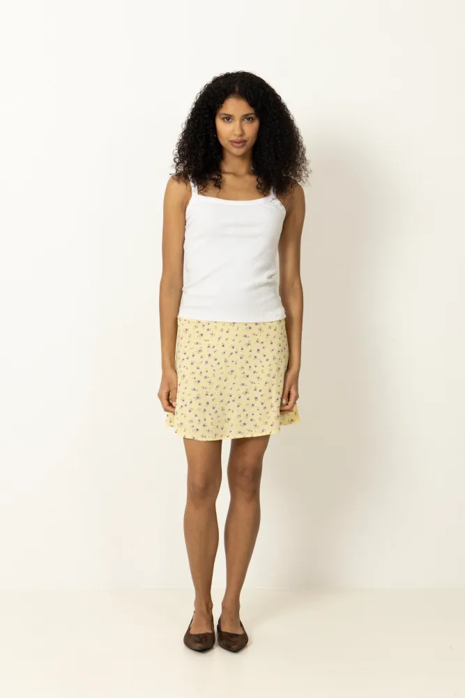 Alyssa Print Skirt - 90s Flower Print - Bilde 2