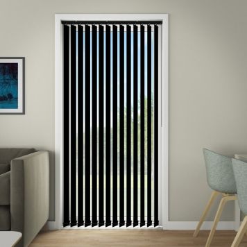 LAMELLGARDIN DEBEL LINE 190X250CM SVART