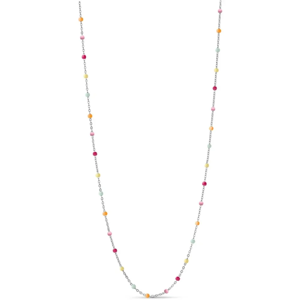 Lola Necklace – Rainbow Silver Lola Necklace – Rainbow Silver