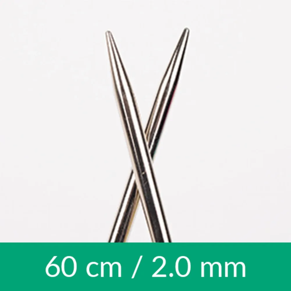 Drops Rundpinne Metall, 60cm - 2.00mm