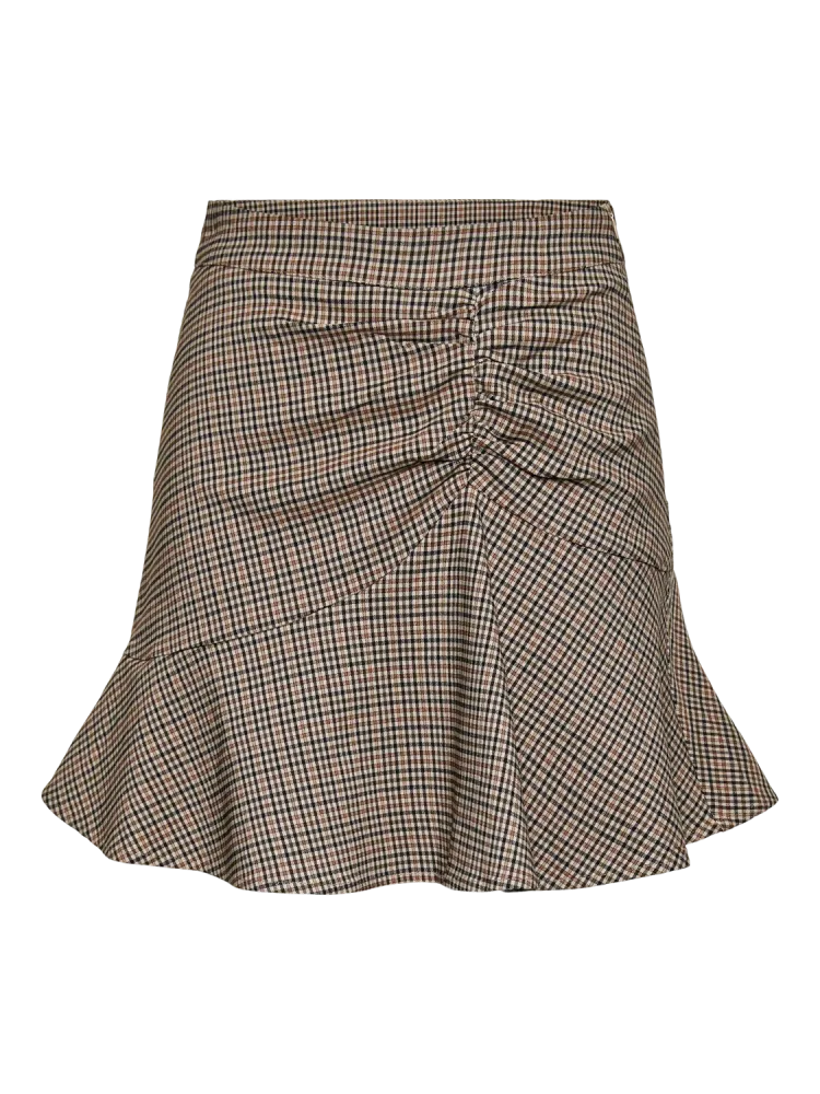 Yaschikka Hw Short Skirt - Chanterelle Chikka Checks
