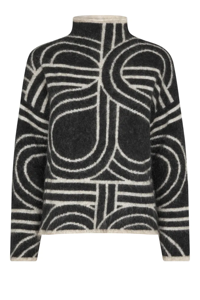 Signa Knit T-Neck - Black