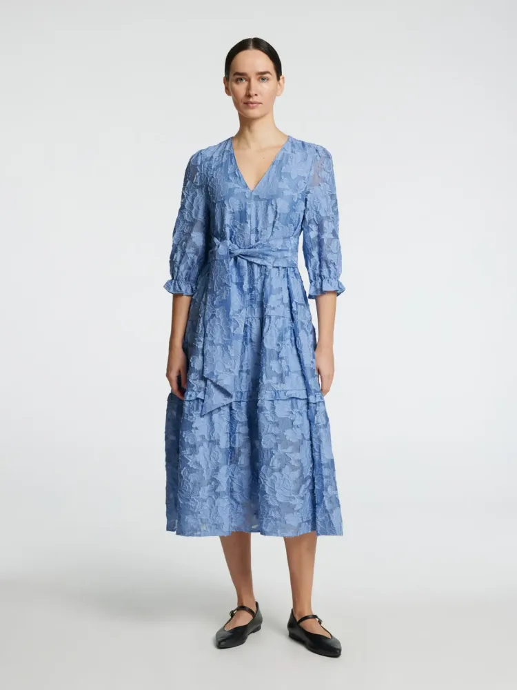 Sadie 3/4 Midi Dress B - Vista Blue - Bilde 2