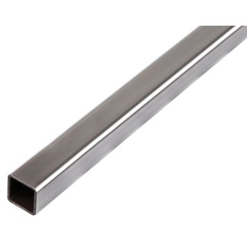 RØR GAH ALBERTS FIRKANTET 16X16MM GRÅ 1000MM