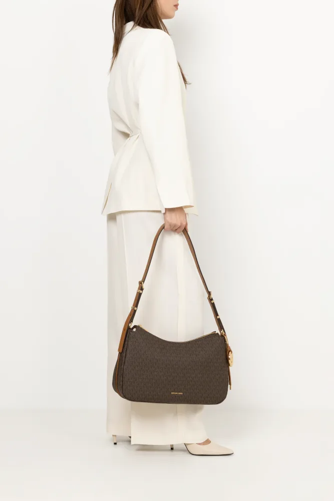 Nolita Medium Signature Logo Shoulder Bag - Brown/Acorn - Bilde 2