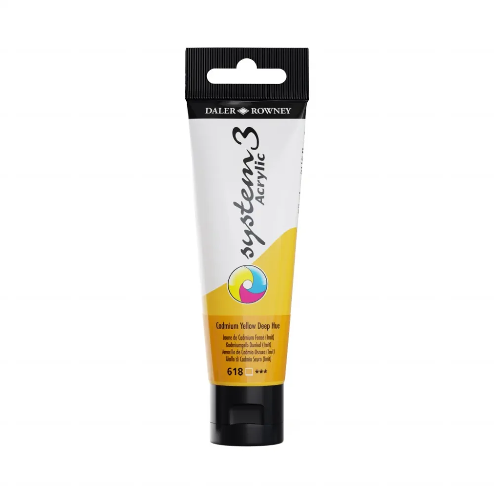 Daler Rowney - System3 59ml - 618 Cadmium Yellow Deep (Hue)