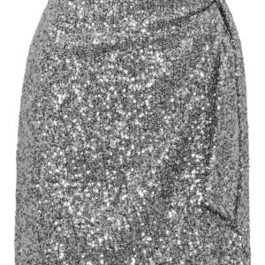 Dawn Sequin Skirt – Silver