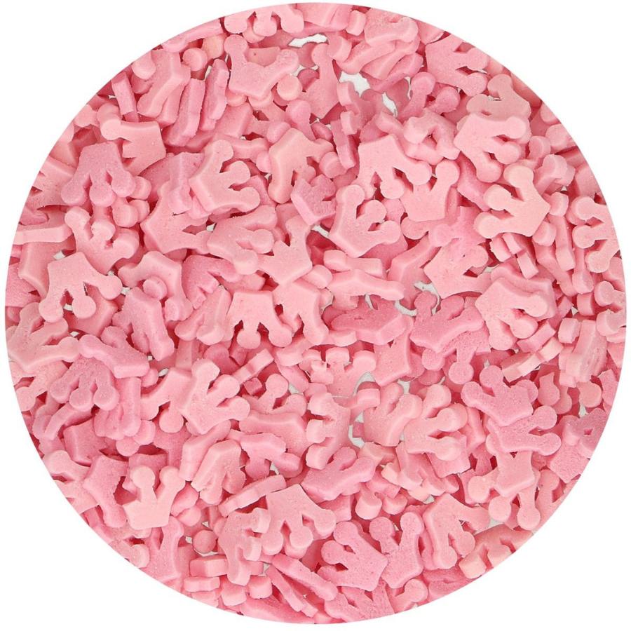 FunCakes Kakestrø Kroner -Rosa- 45g FunCakes Kakestrø Kroner -Rosa- 45g