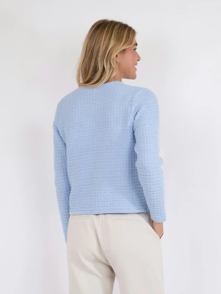 Limone Knit Jacket - Light Blue - Bilde 3