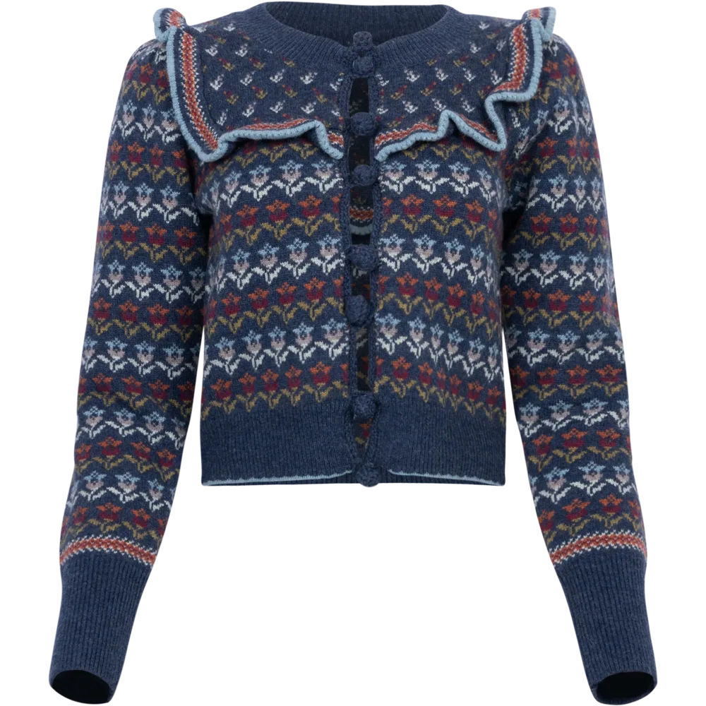 Anna Knits L/Slv Cardigan – Multi