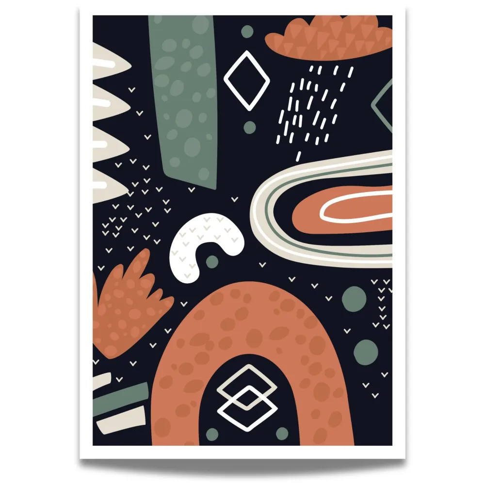 Nordic Abstractions No2 - grafisk plakat
