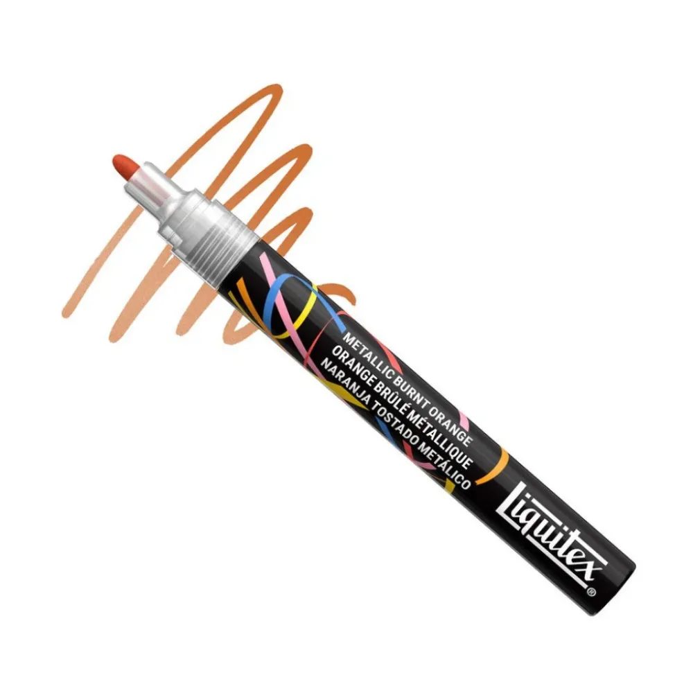 Liquitex Marker 2mm – Metallic Burnt Orange