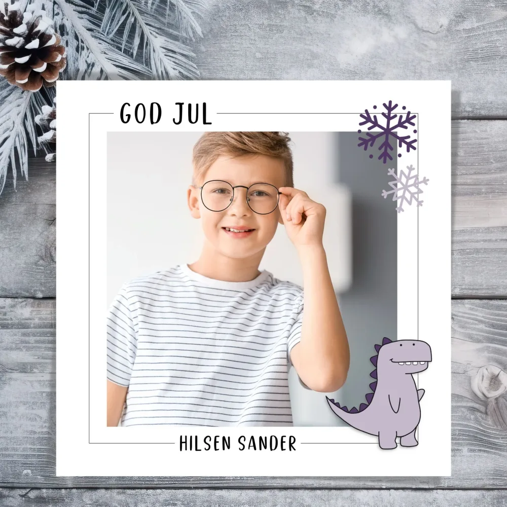 JULEKORT MED EGET BILDE No7 - 10PK