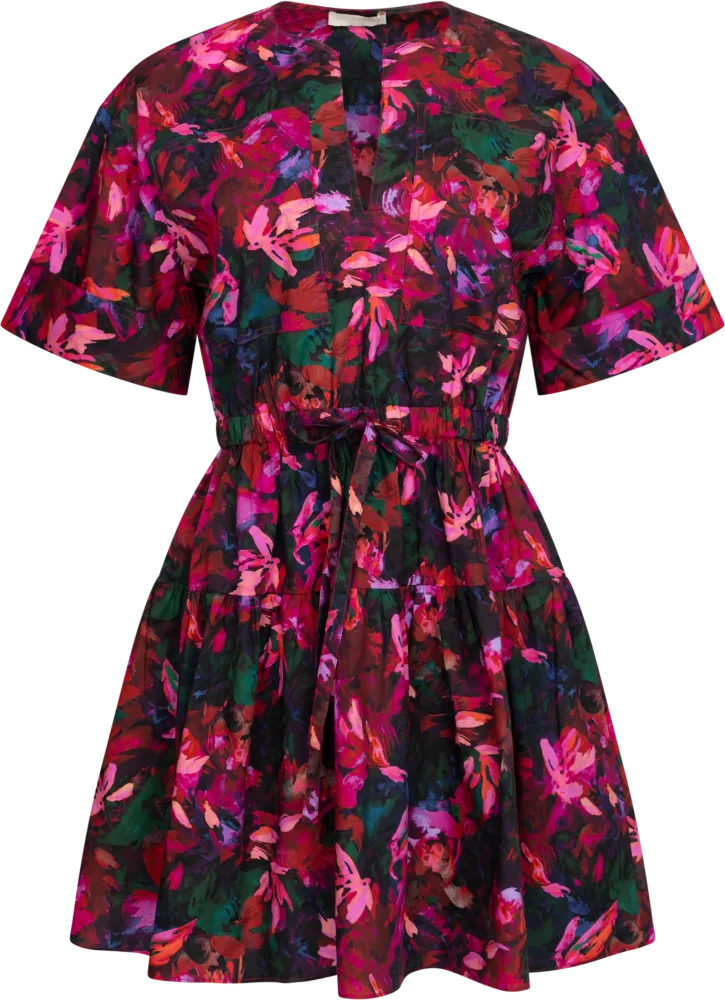 Nadira Dress - Hibiscus