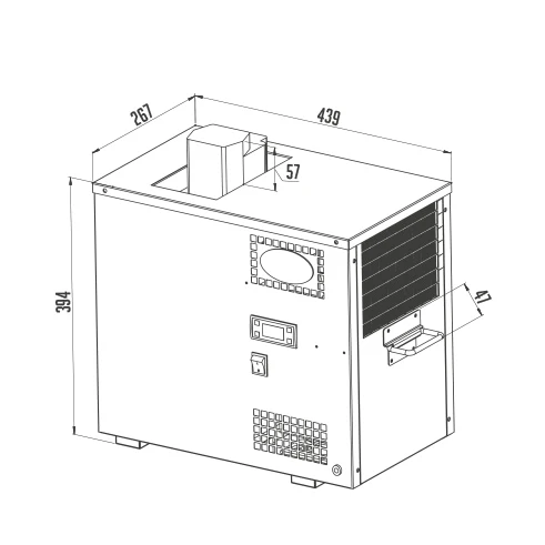 Lindr AS-40 Glycol Green Line 0,3kW - Glykolkjøler med pumpe - Bilde 3