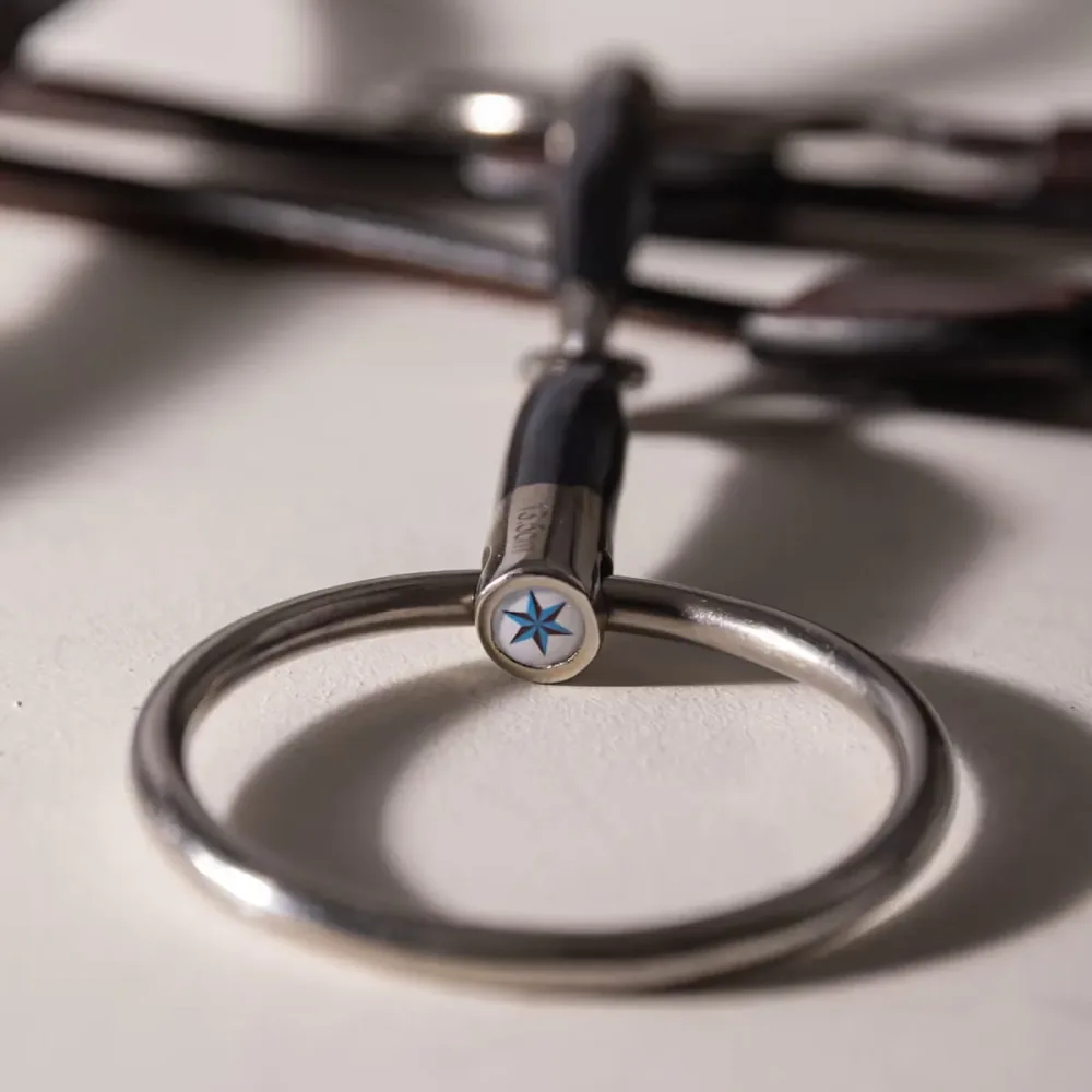Velari Snaffle Single Jointed Loose Ring Sweet Iron - Bilde 3
