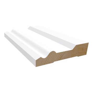 GULVLIST MOELVEN 15X70X4400MM M4 HVIT