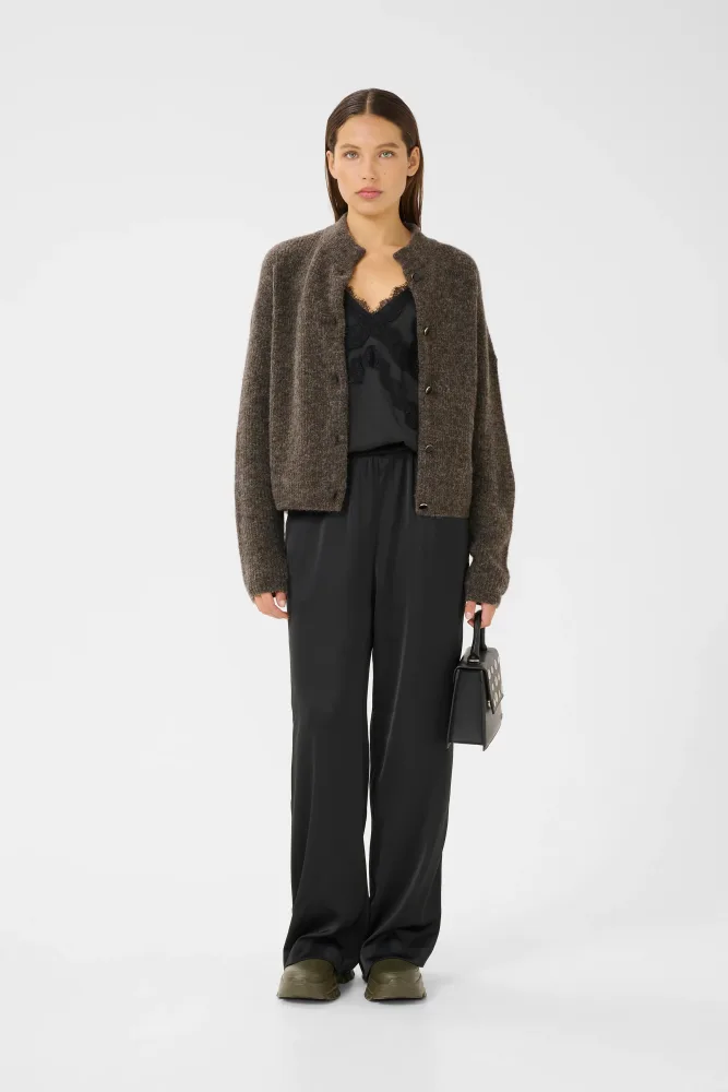AlphaGZ Short Cardigan - Chestnut Melange