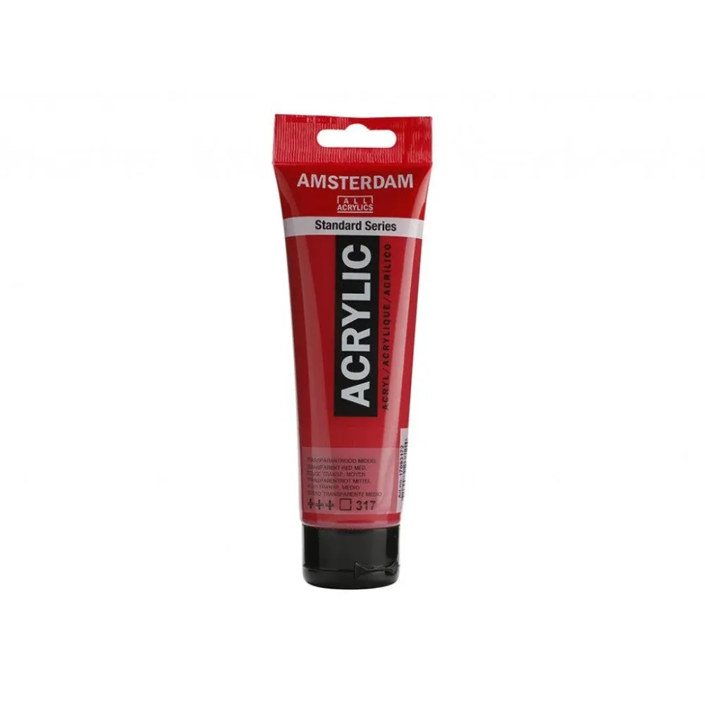 Amsterdam Standard 120ml – 317 Transparent Red Medium