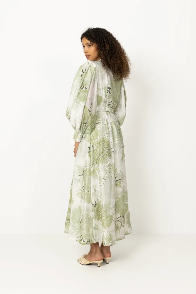 Reflector Shirt Dress - Olive Native Floral - Bilde 3