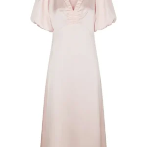 Illana Heavy Sateen Dress – Light Pink
